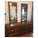 Double Mirror Dresser 18 x 70 x 30 See Info