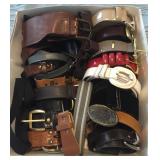 Box of Ladies Belts S-M