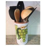 8-1/2' Pier 1 Wine Canister & Contents