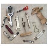 Vintage Cork Screws & Advertising Openers see Info