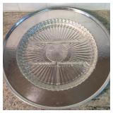 14' Aluminum Tray, Glass Insert