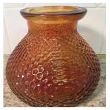 Amber Glass Vase - see Info