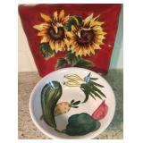 Two Decorative Serving Dishes