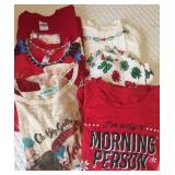 Six Holiday Clothing Items Various Sizes