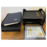 Paper Trays, Blank  'Achievement'  Award, Binders