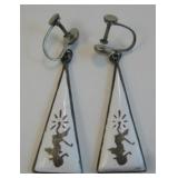 Sterling Silver Inlay Earrings - Tested