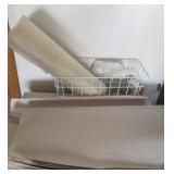 Wire Basket, Wrapping Paper, Plastic Shelf Cover