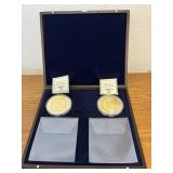 Trump Coins w/COA Copper Layered in 24K Gold