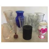 Thirteen Assorted Flower Vases