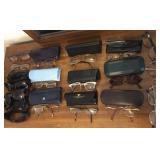 Assorted Vintage Glasses and Cases