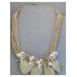 Leaf Design Fashion Necklace & Earrings