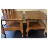 Two Matching End Tables 25'x20'x21.5' see Info