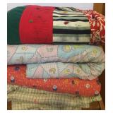 Four Vintage Hand Made Quilts