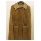 Suede Poncho Style Coat No Tags
