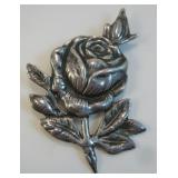 Sterling Silver Rose Brooch / Pin - Hallmarked