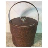 Brown Vinyl Ice Bucket