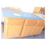 3 Piece Cabinet in Garage 55', 4' x 23' Formica