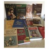 Assorted Religious Books with Rosary Books