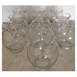 10 Glass Candle Jars 5-1/2'