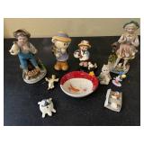 Porcelain and Ceramic Assorted Figurines
