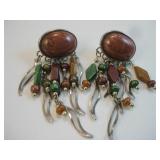 Multi Stone Fashion Earrings