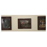 Set of Three Flower Prints See Info