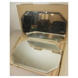 Two 18x 12 Mirrored Place Mats In Box