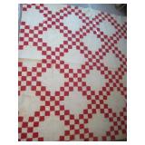 65x 73 Hand Made Quilt Stains & Rips Observed