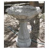 Two Piece 21x 27 Concrete Bird Bath