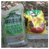 Bag Red Cedar & Partial Bag Miracle Grow Mix
