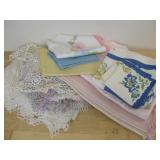 Vintage Tablecloths, Napkins, Doiley's & More