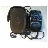 Vintage GE Light Meter In Leather Case Untested