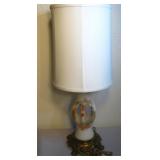 25' Tall Vintage Glass Lamp W/Shade