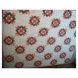 65x 78 Hand Made Quilt Stains Observed
