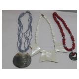 Three Costume Necklaces