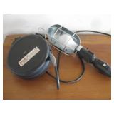 Retractable Shop Lights Powers On Cord Taped