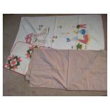 Three Baby Quilts Largest 36x 53 Stains Observed