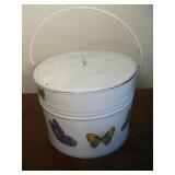 8x 5 Metal Pail W/Buttons & Strings