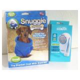 Dog Snuggie & Conair Lint Shaver Powers On