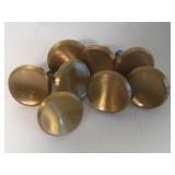 Eight 1.5' Vintage Metal Knobs