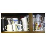 Shelf Coffee Cups & Mugs Pictured
