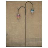 74' Shepherds Hooks & Glass Balloons