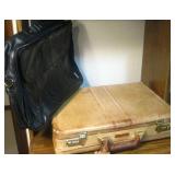 Two Leather Briefcases Largest 18'