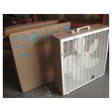 20' Box Fan In Box Powers On