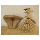 Wood Wall Shelf & 8' Wheat Doll