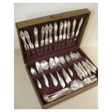 93pc Community Plate Silver Plate Flatware In Box