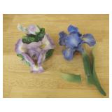 Porcelain Iris & Flower Nightlight Cover See Info