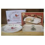 Spode & Pfaltzgraff Holiday Platters Largest 11'