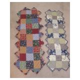 Two Quilted Table Runners Largest 41'