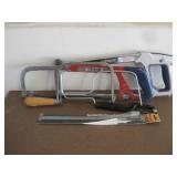 Assorted Hand Saws & Blades Shown